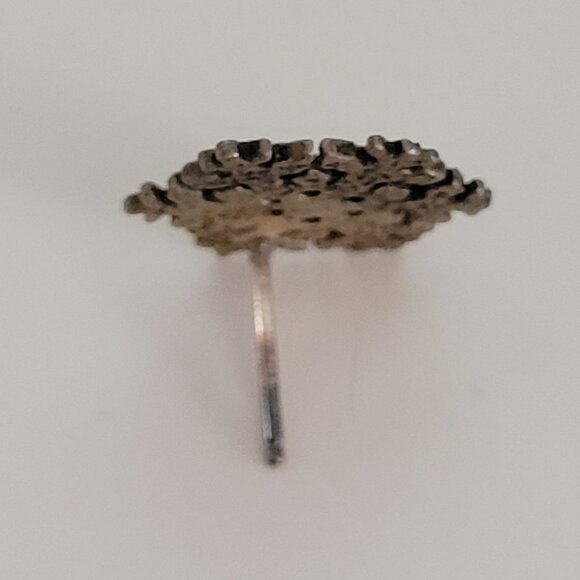 Sterling Silver Snowflake Stud Earrings - Picture 5 of 7